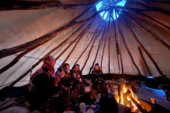 Arctic Fjords and Reindeer Experience – Small group tour - Inside the lavvo: fire, joik, and conversation