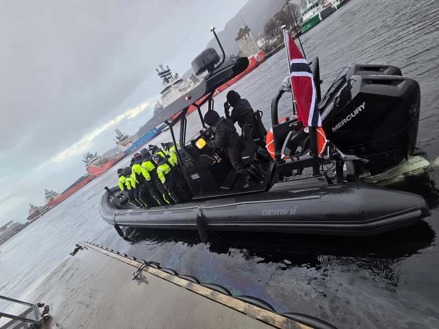 Bergen: Mostraumen Fjord Safari - by Premium RIB Boat - Under the Nordhordland Bridge