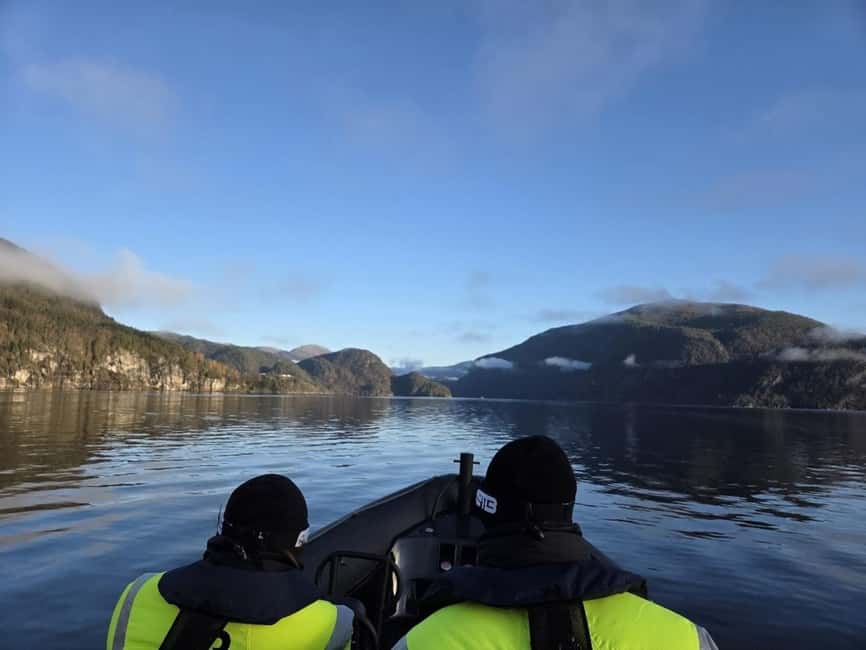 Bergen: Mostraumen Fjord Safari - by Premium RIB Boat - Osterfjord opens into mountain country