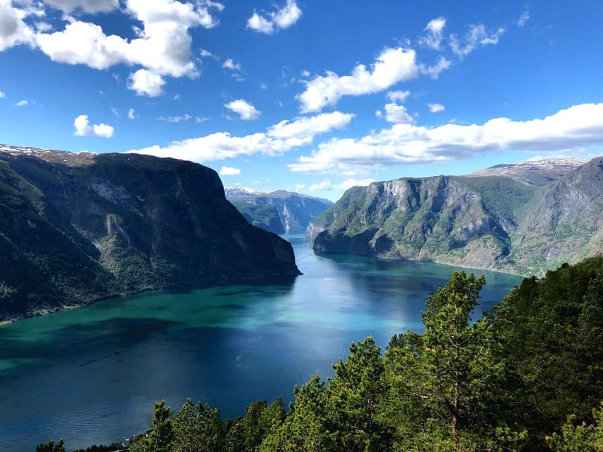 Bergen: Nærøyfjorden, Flåm, and Stegastein Guided Bus Tour - Stegastein and the view from 650 meters up