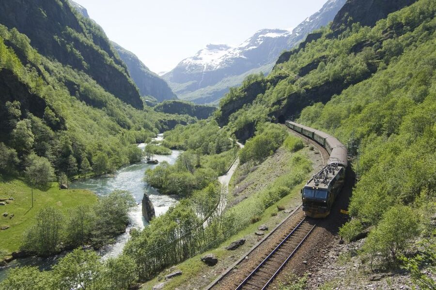 Bergen: Viking Village, Nærøyfjord Cruise & Flåm Railway - The Flåm Railway and Kjosfossen Waterfall