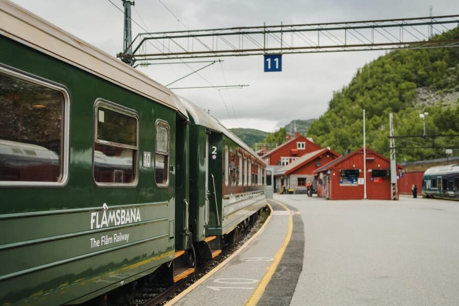Bergen: Viking Village, Nærøyfjorden Cruise and Flåm Railway - Leaving Bergen in a small Mercedes minibus