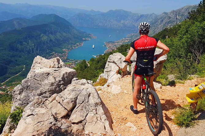 Cable car + Electric MTB from Njegos Mausoleum to Kotor bay - The electric MTB ride toward Kotor Bay
