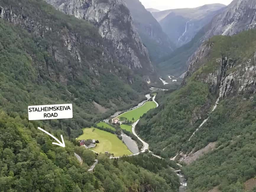 Flåm: Tvinde Waterfalls, Stalheimskleiva Hike & Gudvangen - Gudvangen at the end of the Nærøyfjord