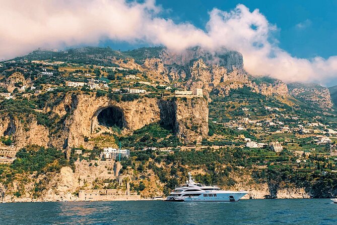 From Amalfi: Coast & Furore Fjord Boat Tour with Swim Break - The swim stop in clear Mediterranean water
