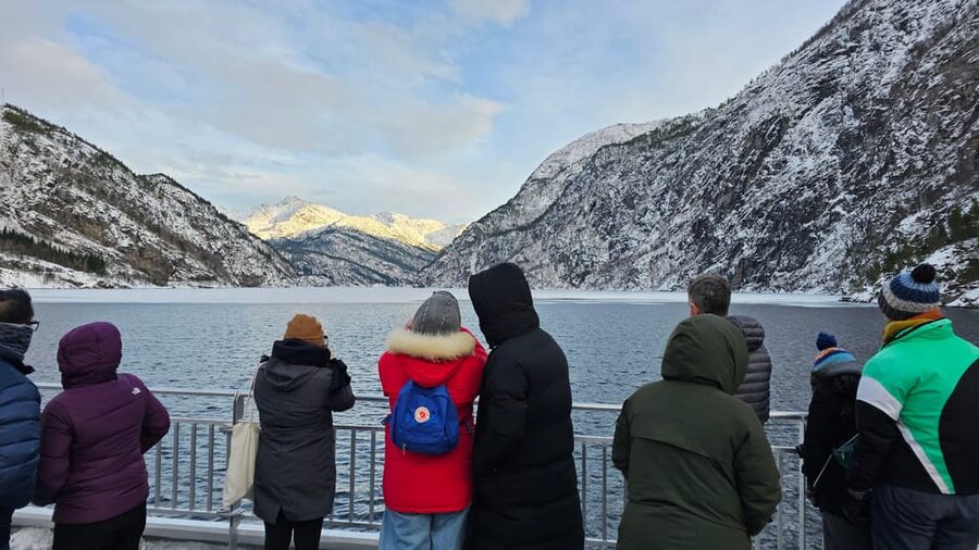 From Bergen: The Original Fjord Cruise to Mostraumen - A simple kiosk makes the long ride easier