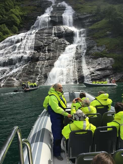 From Hellesylt: Experience Fjordsafari Geirangerfjord on RIB - Skagefla Seen From the Water