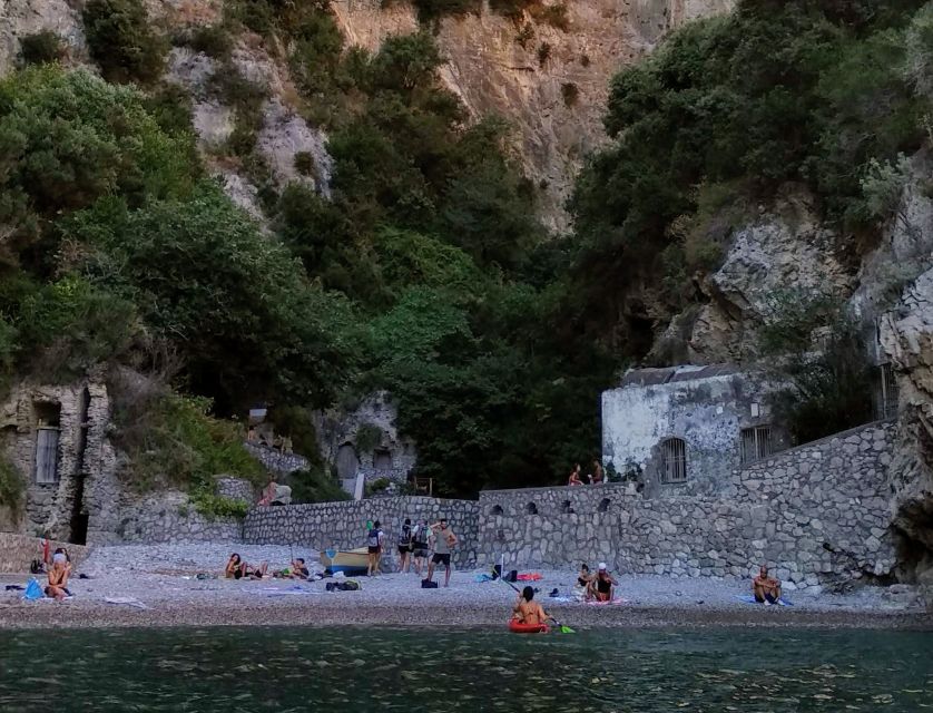 From Nerano: Sorrento Coast to Crapolla Fjord Kayak Tour - Paddling out from Marina del Cantone