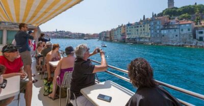 From Pula: Day Cruise to Rovinj, Lim Fjord, and Red Island
