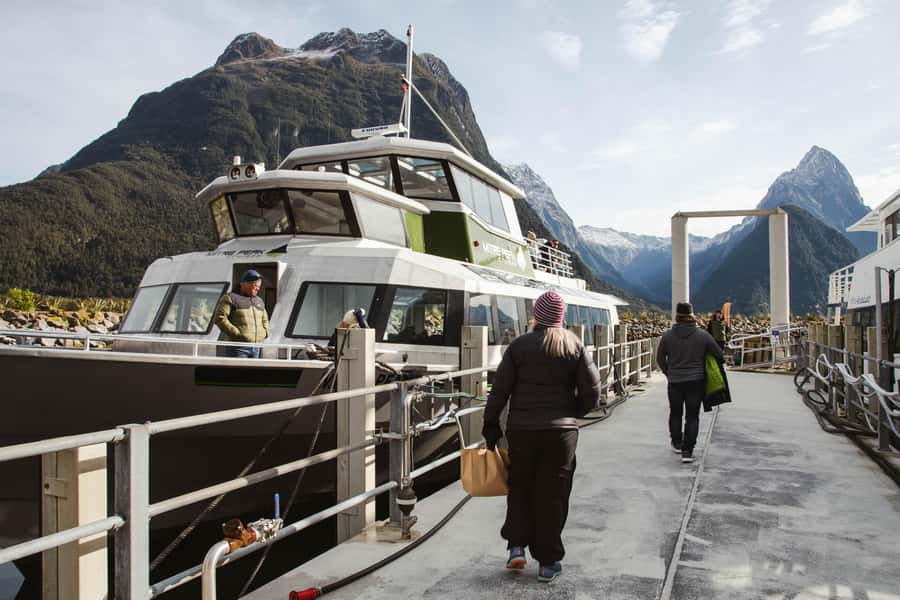 From Queenstown: Milford Sound Cruise and Scenic Drive - Mirror Lakes, Knobs Flat, and Eglinton Valley