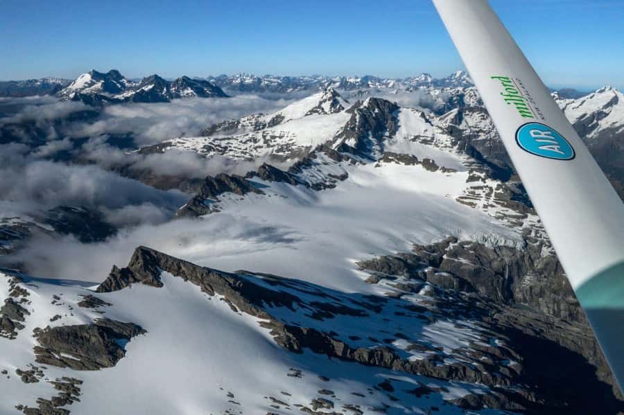 From Queenstown: Milford Sound Flight and Cruise with Lunch - A close look at the 12-seat Cessna