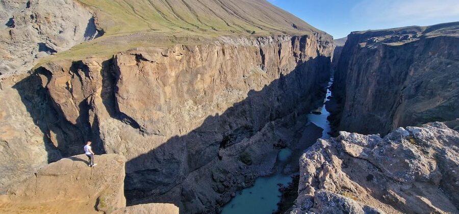 From Seyðisfjörður: Stuðlagil Canyon and the Highland Circle - Stuðlagil from the Grund viewpoint