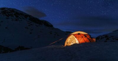 From Skjeggedal: Trolltunga Sunset Winter Overnight tour