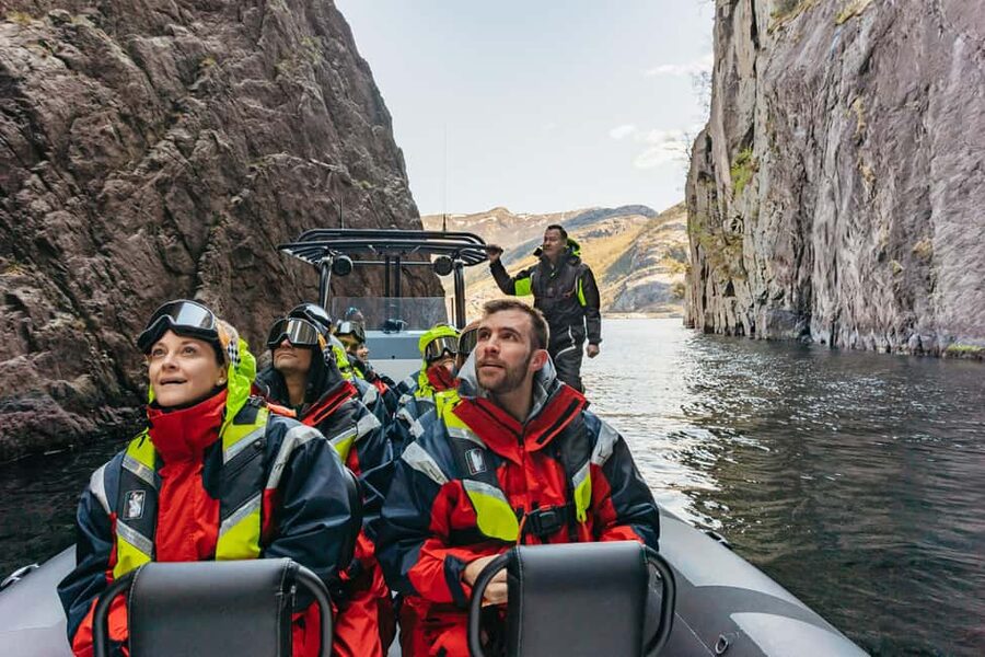 From Stavanger: Lysefjorden & Pulpit Rock RIB Boat Tour - Leaving Stavanger harbor at speed