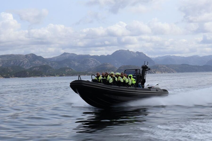 From Stavanger: RIB Tour to Lysefjord - Preikestolen from below