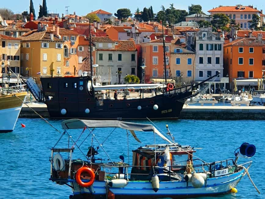 From Vrsar: Boat Trip to Rovinj and Lim Fjord - Pirate’s Cave and the swimming question