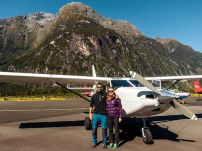 From Wanaka: Milford Sound Flight with Landing & Glaciers