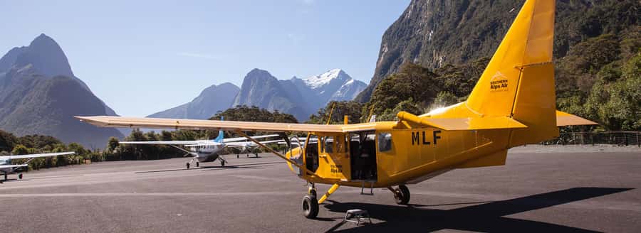 From Wanaka: Milford Sound Flight with Landing & Glaciers - A small aircraft and a personal feel