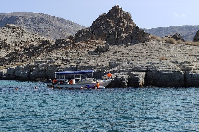 Full day Dhow: Khasab, Musandam: Dolphins, Snorkeling & Fjords - The dhow cruise through Khor Sham