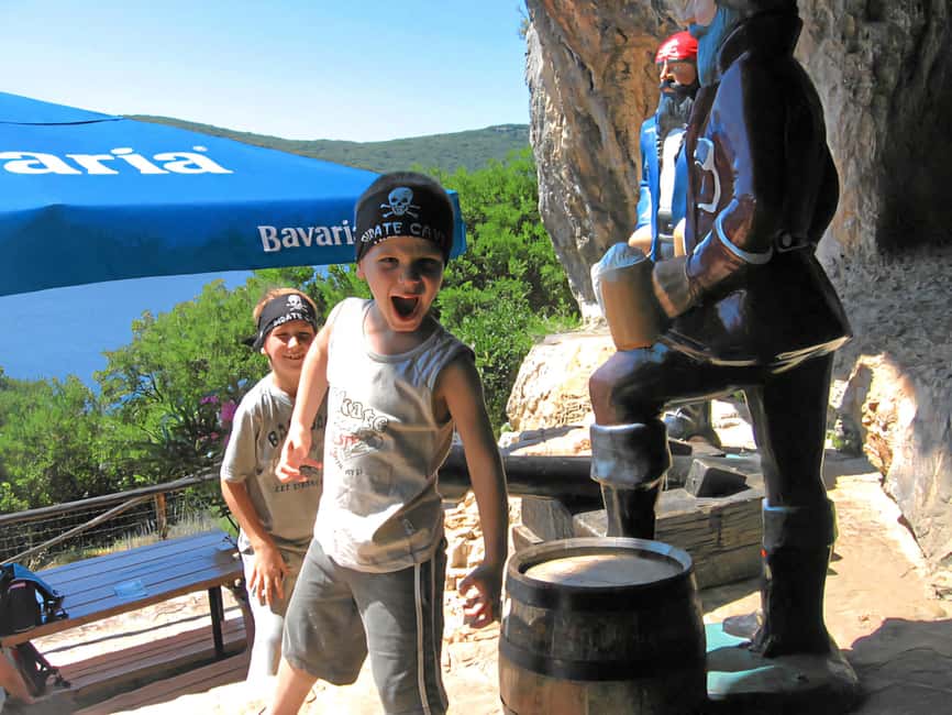 Funtana: Lim Fjord Cruise to Pirate’s Cave with Snorkeling - The sheltered bay and boat jumps