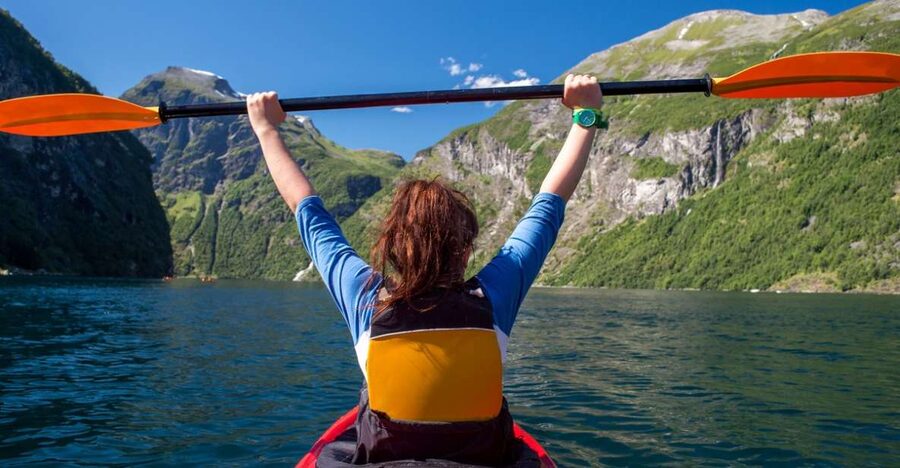Geiranger: Guided Kayak Tour in Geiranger Fjord - Waterfalls, Eagle Bend, and how far you may go