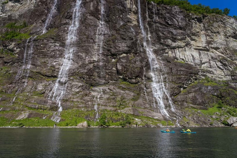 Geiranger: Kayak Tour with Waterfall Views - Paddling beneath Geirangerfjord’s great waterfalls