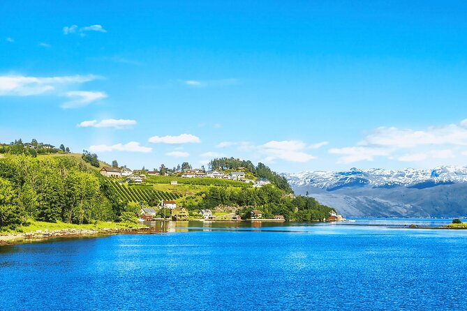 Guided tour to Hardangerfjord with Waterfalls and Ferry Crossing - Norheimsund gives you time to eat