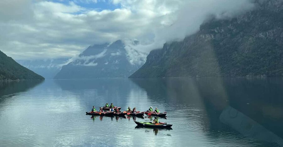 Hellesylt: Beginner-Friendly Fjord Kayaking Experience - Starting beside Hellesylt’s famous stunt site