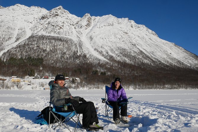Ice Fishing On The Fjord - Drilling through sea ice and learning the basics