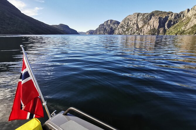 Lysefjord Fjord Safari Boat Tour from Forsand (Near Stavanger) - Hengjanefossen and the Whisky Waterfall stop