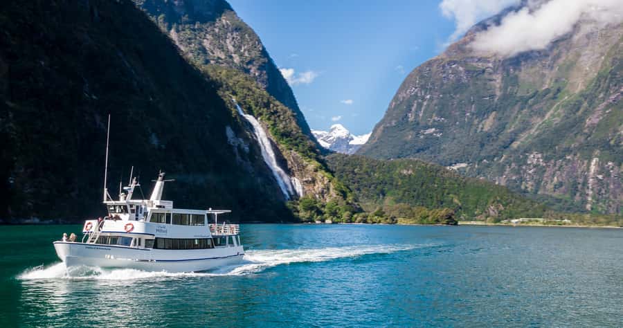 Milford Sound: Boutique Small-Boat Cruise - Fairy Falls brings you close to the spray