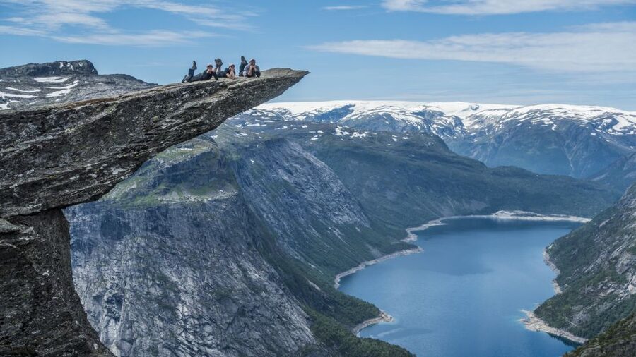 Odda: Full-Day Trolltunga Via Ferrata & Sky Ladder Adventure - The summit brings a quieter view before Trolltunga