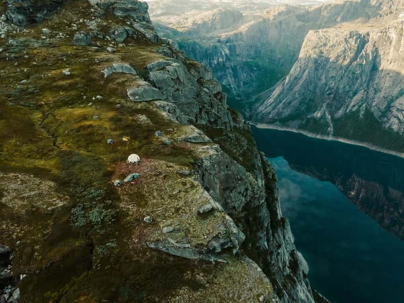Odda: Overnight Hike to Trolltunga - The Secret Pond and Optional Evening Excursion