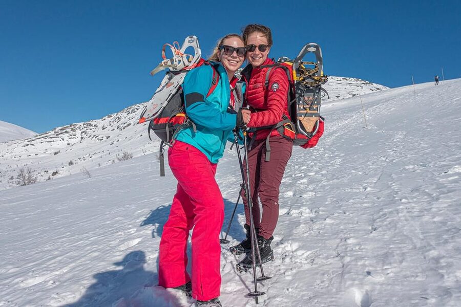 Odda: Trolltunga Winter Hike on Snowshoes - Gryteskar, the steepest climb of the day