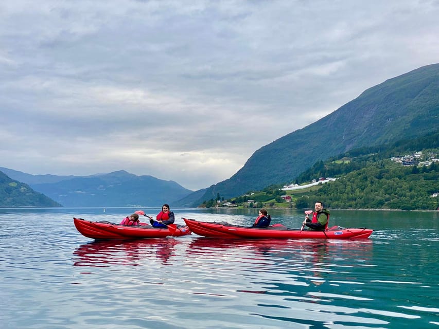 Olden: Experience Beginner-friendly Fjord Kayaking - The scenery from water level