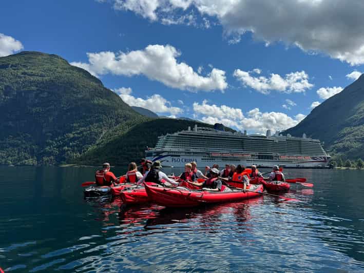 Olden: Experience Beginner-friendly Fjord Kayaking - Walking from the cruise dock to the brown boathouse