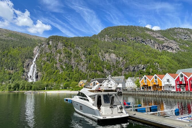 Private Fjord and waterfalls cruise to Modal- Mostraumen - Leaving Bergen from Bryggen’s waterfront