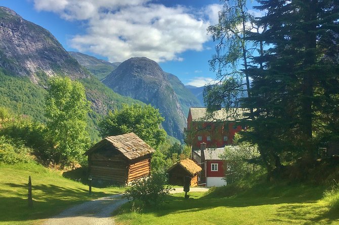 PRIVATE GUIDED TOUR: World Heritage Fjord Landscape – Viking Special – from Flåm - Leaving Flåm for the Stalheim road