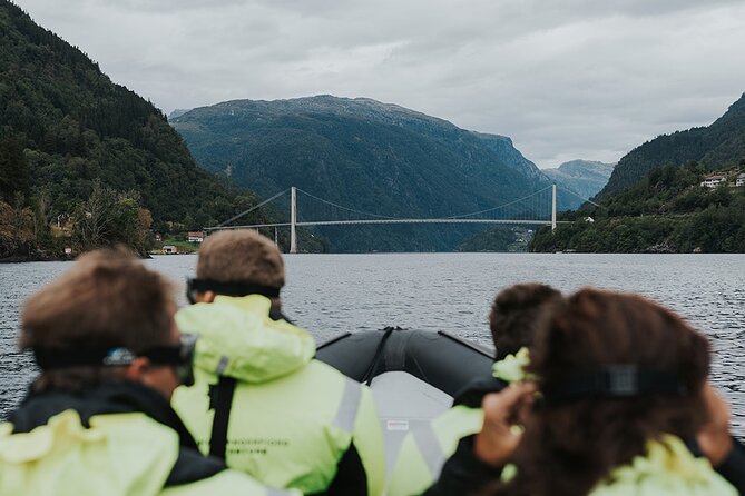 Scenic Hardangerfjord & Fyksesund RIB adventure from Norheimsund - The 1937 Fyksesund Bridge marks the change