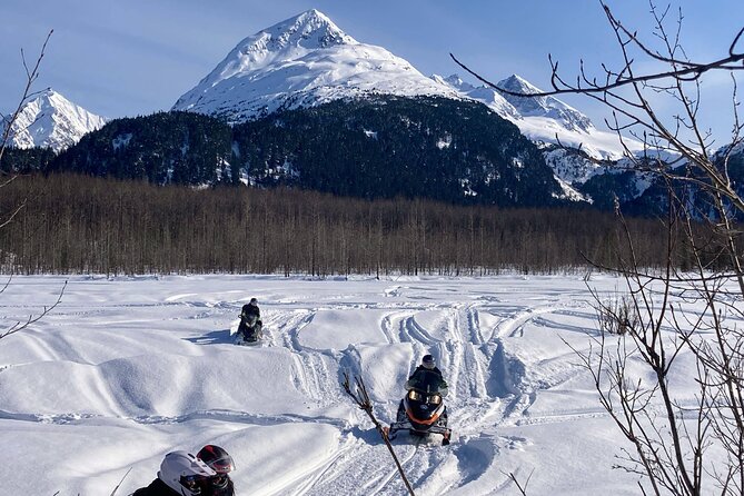 Snowmobile and Snowshoe Dual Adventure in Kenai Fjords NP - Snowshoeing near the glacier and nature center