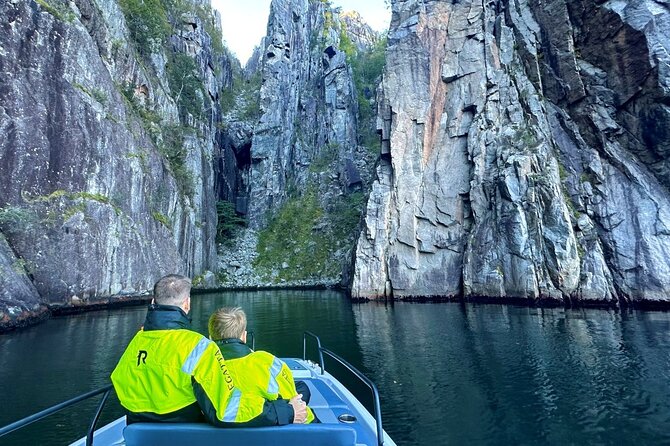 Stavanger: Guided Lysefjord Safari on Speedboat - Lysefjord Bridge and the first fjord views