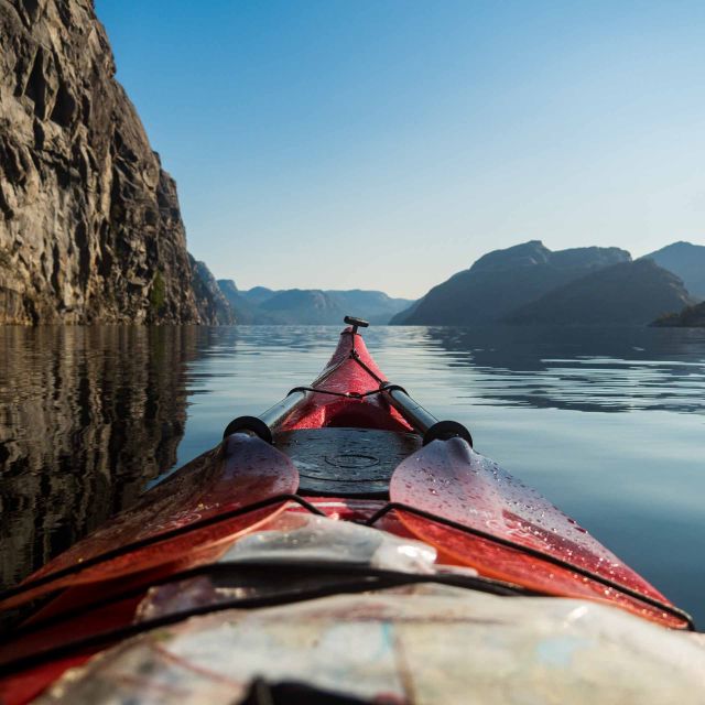 Stavanger: Lysefjord Kayak Safari (Waterfalls & Pulpit Rock) - Starting at the white kayak container near Dørvika Beach