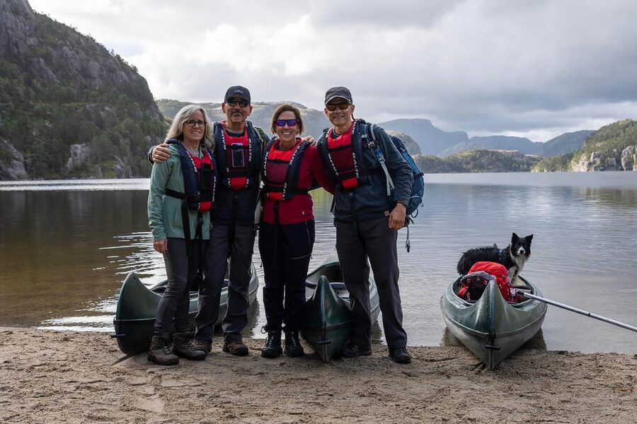 Stavanger: Preikestolen Hidden Trail Hike + Canoe + Lunch - The old trail and its rocky climb