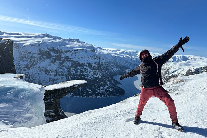 Trolltunga Winter Day Hike - Reaching Trolltunga