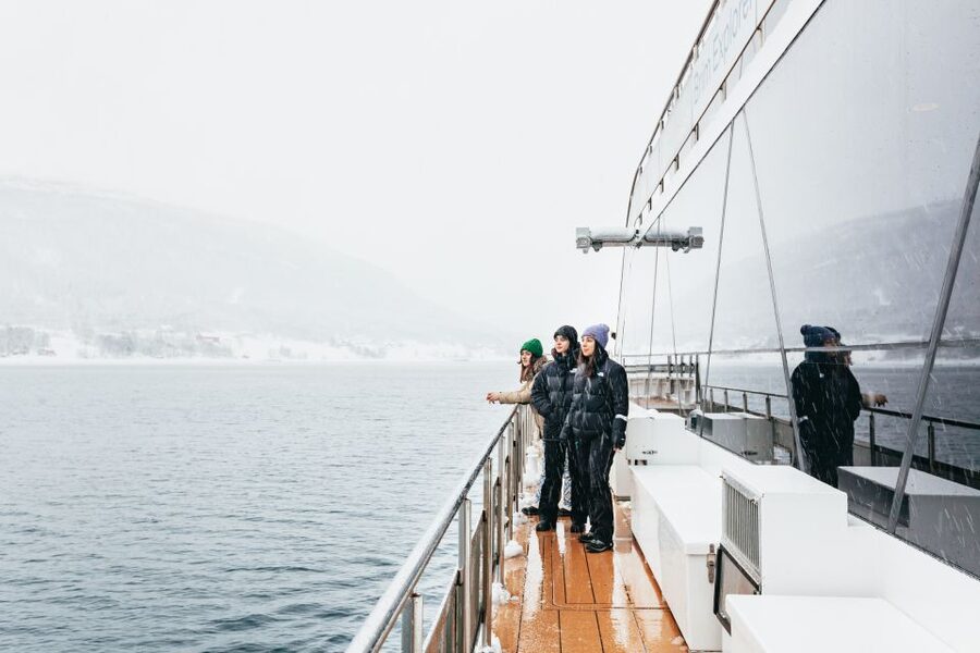 Tromsø: Arctic Fjord Cruise With Stop On Land At Fish Racks - Rystraumen shows the power of moving water