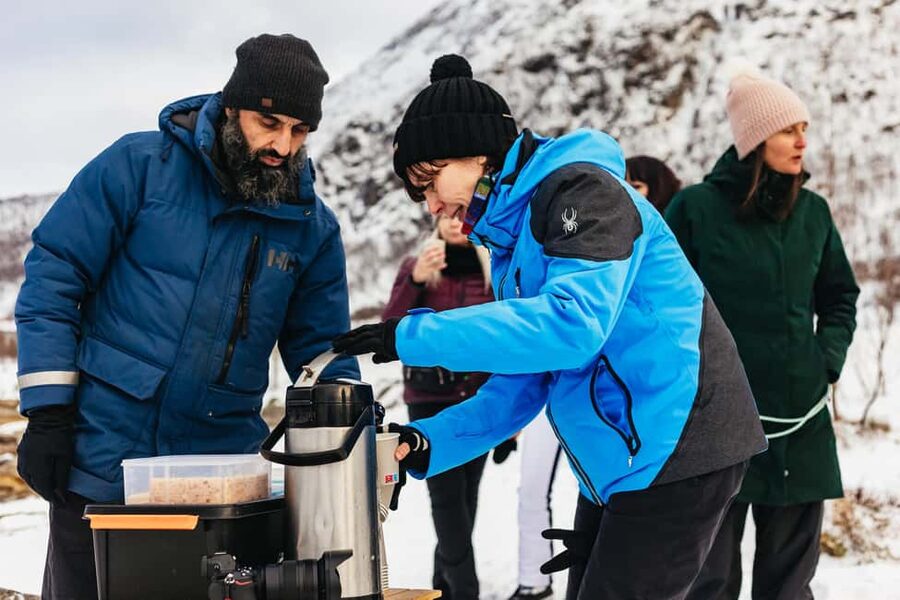 Tromsø: Arctic Landscape and Fjord Tour with Snacks - Karigambukta: snacks beside the Arctic coast
