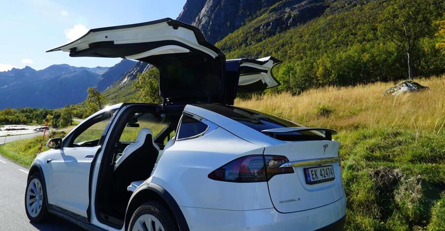 Tromsø: Fjord Sightseeing in a Tesla X Luxury Electric Car - Crossing Kvaløya toward the first fjord