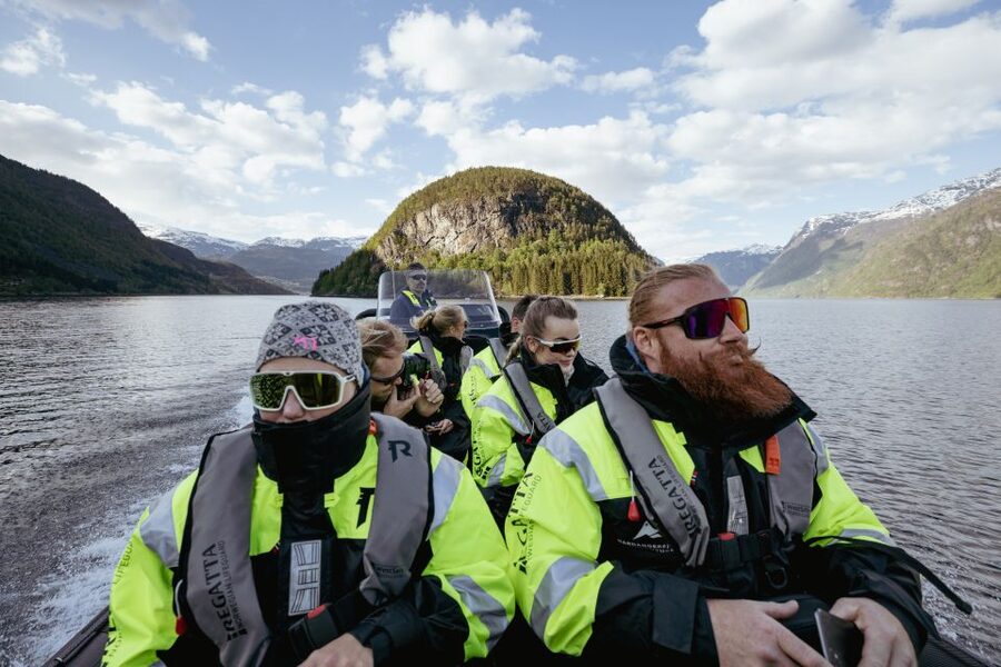 Ulvik: Hardangerfjord Ultimate RIB Tour - Leaving Ulvikfjord at RIB speed