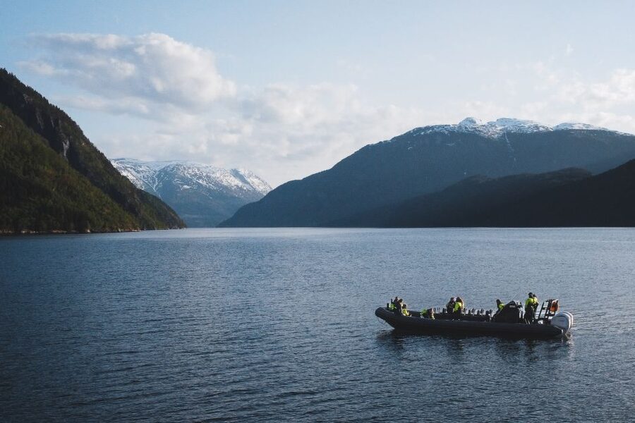 Ulvik: Hardangerfjord Ultimate RIB Tour - Passing beneath the Hardanger Bridge