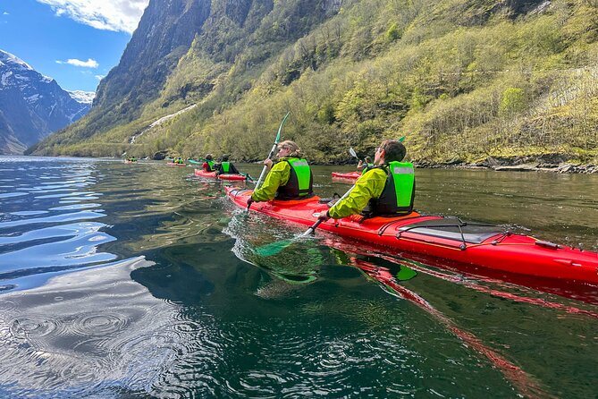 Vossevangen: Nærøyfjord Full-Day Guided Kayaking Trip - Getting ready for sea kayaking